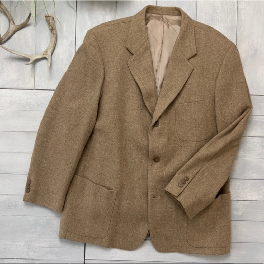 Vintage J.CREW Sports Coat Wool Alpaca Blend Made in USA - Picture 12 of 16